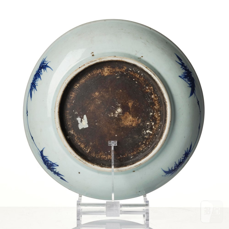 A blue and white dish, - 图3